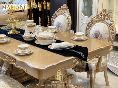 upscalediningset fancydiningset elegantdiningset elegantdiningset luxuriousdiningset louisdiningset antiquediningset classicdiningset vintagediningset โต๊ะอาหารท็อปหิน โต๊ะอาหารหลุยส์ เฟอร์นิเจอร์หลุยส์ เฟอร์นิเจอร์สไตล์วินเทจ แต่งห้องอาหารหรู โต๊ะอาหารสไตล์ยุโรป โต๊ะอาหารวินเทจ
