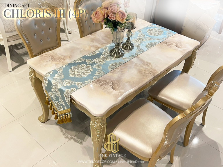 upscalediningroom fancydiningroom elegantdiningroom elegantdiningroom luxuriousdiningroom louisdiningroom antiquediningroom classicdiningroom vintagediningroom โต๊ะอาหารคลาสสิค โต๊ะอาหารหรู เฟอร์นิเจอร์สไตล์หลุยส์ เฟอร์นิเจอร์วินเทจ marblediningset โต๊ะอาหารสไตล์ฝรั่งเศส