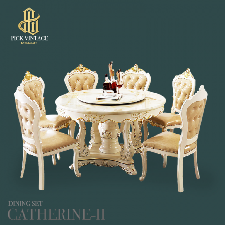 GR-CATHERINE-II-ชุดโต๊ะอาหารกลม-สไตล์หลุยส์-6ที่นั่ง-130ซม-รุ่น-แคทเทอรีน-2