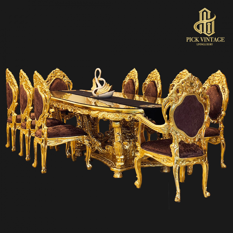 baroquediningset upscalediningset fancydiningset elegantdiningset elegantdiningset luxuriousdiningset louisdiningset antiquediningset classicdiningset vintagediningset โต๊ะอาหารท็อปหิน โต๊ะอาหารหลุยส์ เฟอร์นิเจอร์หลุยส์ เฟอร์นิเจอร์สไตล์วินเทจ แต่งห้องอาหารหรู โต๊ะอาหารสไตล์ยุโรป โต๊ะอาหารวินเทจ