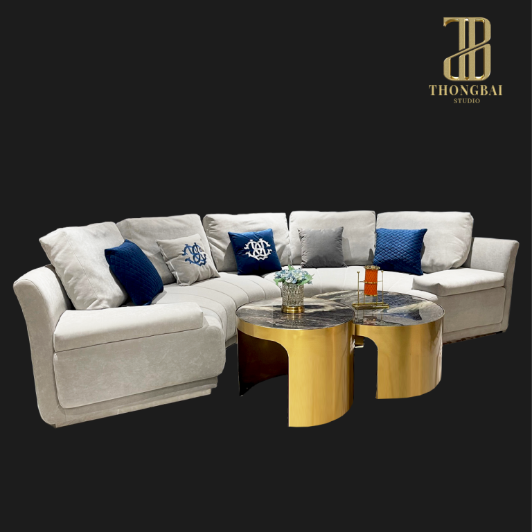 SCARLETT SET 5P luxurious Italian Semicircular sofa โซฟาลัคชัวรี่ ทรงโค้ง ขนาด 5ที่นั่ง รุ่น สการ์เล็ต