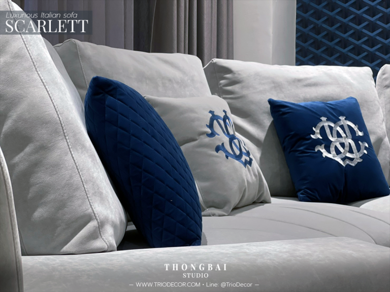 SCARLETT SET 5P luxurious Italian Semicircular sofa โซฟาลัคชัวรี่ ทรงโค้ง ขนาด 5ที่นั่ง รุ่น สการ์เล็ต