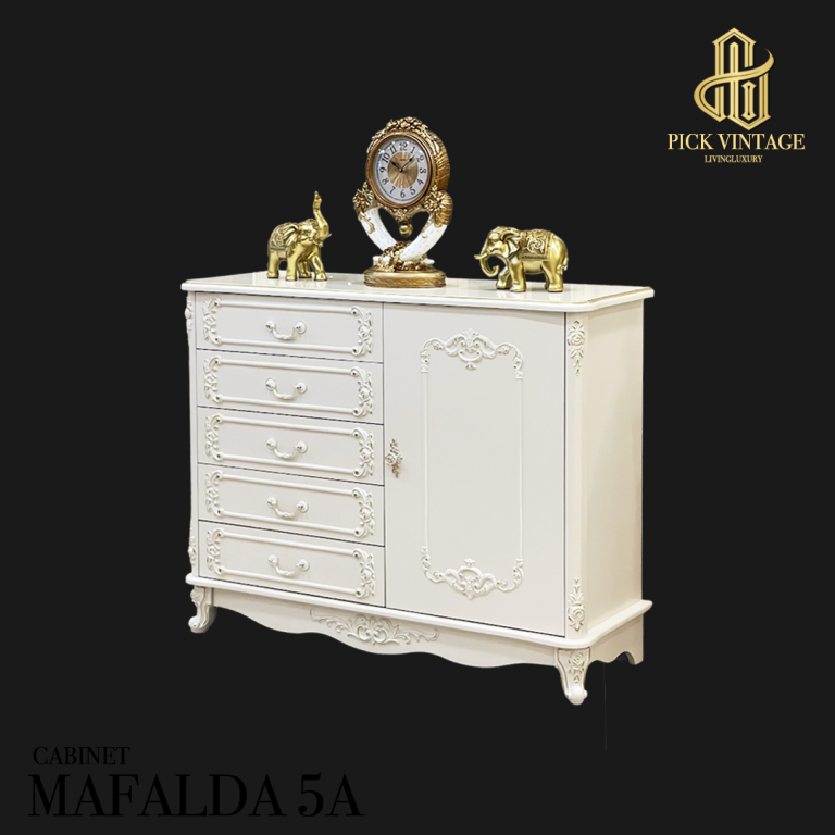 MAFALDA 5A CABINET ตู้อเนกประสงค์วินเทจ 5ลิ้นชัก+1บาน รุ่น มาเฟลดา 5A