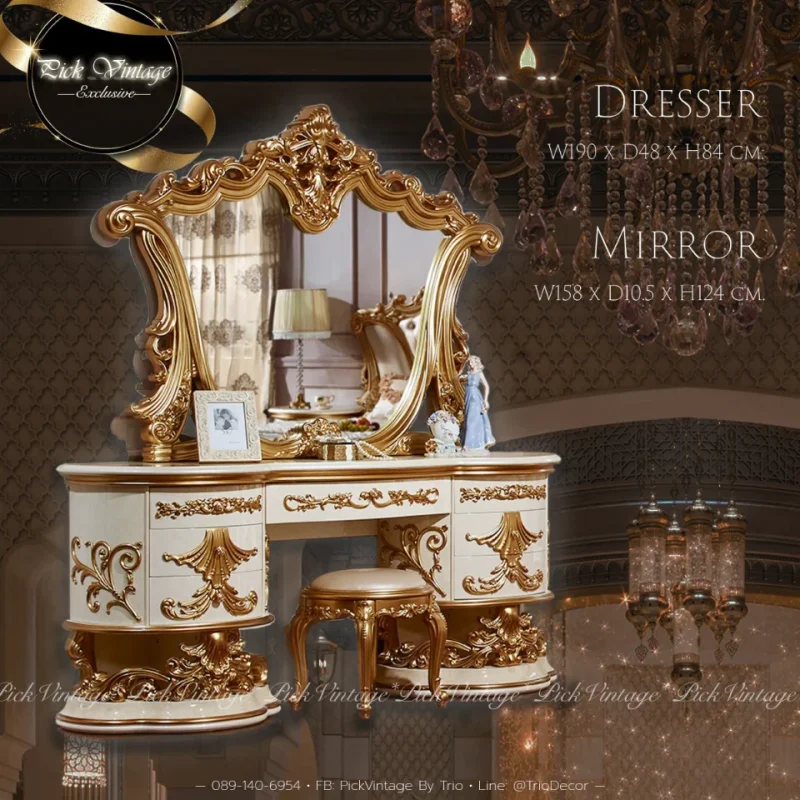 GRAND PALACE EXCLUSIVE-I BEDROOM SET PREMIUM SERIES : ชุดห้องนอนหลุยส์ พรีเมี่ยม รุ่น แกรนด์พาเลซ เอ็กคลูซีฟ 1