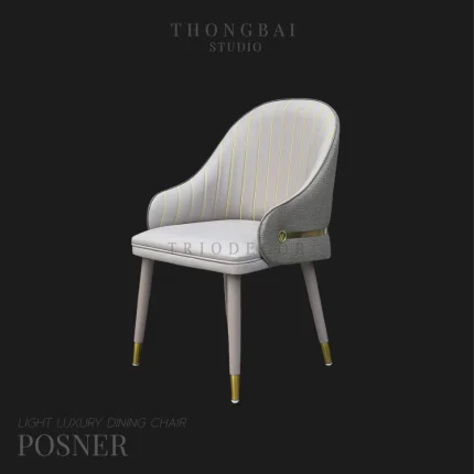 POSNER Light Luxury Dining Chair เก้าอี้ รุ่น พอสเนอ 05 POSNER luxurious Italian chair เก้าอี้ รุ่น พอสเนอ