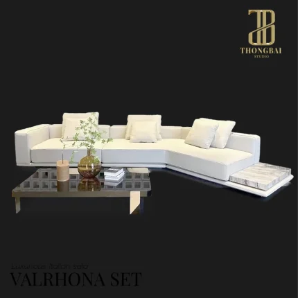 VALRHONA luxurious Italian corner sofa 02 𝚅𝙰𝙻𝚁𝙷𝙾𝙽𝙰 𝚕𝚞𝚡𝚞𝚛𝚒𝚘𝚞𝚜 𝙸𝚝𝚊𝚕𝚒𝚊𝚗 𝙲𝚘𝚗𝚎𝚛 𝚜𝚘𝚏𝚊 โซฟามุม รุ่น วาล์โรห์น่า