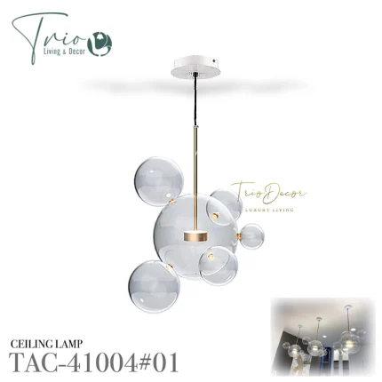 TAC-41004#01-CEILING-LAMP-โคมไฟเพดาน-กลมหยดน้ำ-6ลูก-01 (1) TAC-41004#01 โคมไฟเพดาน กลมหยดน้ำ 6ลูก