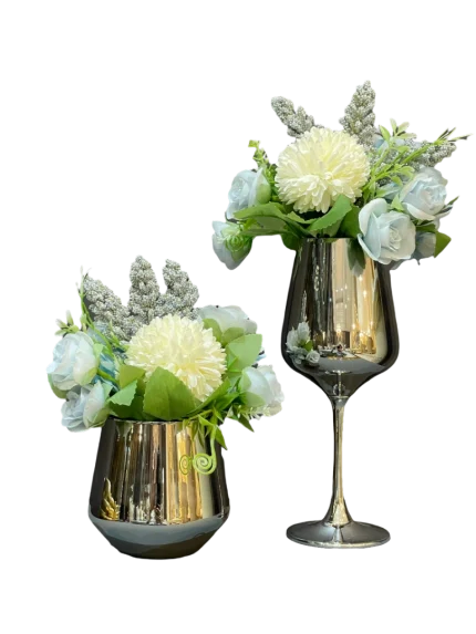 VASE White Hydrangea Mophead ชุดแจกัน ไวท์ไฮเดรนเยีย (3) VASE White Hydrangea Mophead ชุดแจกัน ไวท์ไฮเดรนเยีย