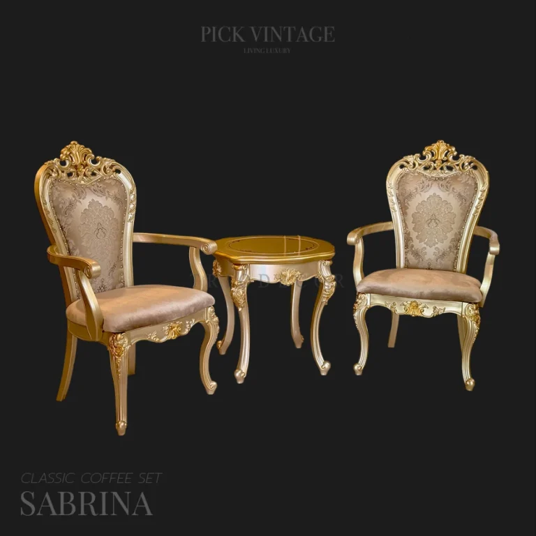 SABRINA Classic Coffee Set ชุดโต๊ะน้ำชาสไตล์หลุยส์ รุ่น ซาบริน่า
