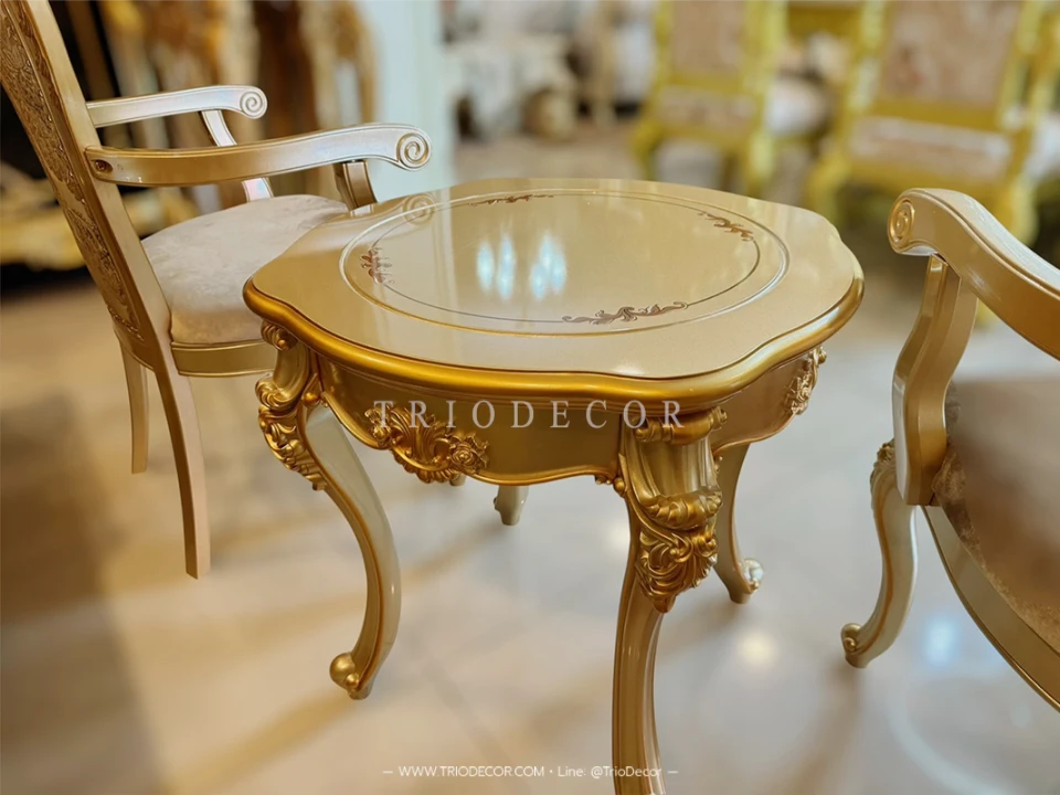 SABRINA Classic Coffee Set ชุดโต๊ะน้ำชาสไตล์หลุยส์ รุ่น ซาบริน่า