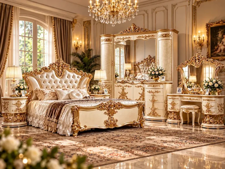 ชุดห้องนอน GRAND PALACE EXCLUSIVE-I สไตล์หลุยส์คลาสสิกหรู โทนสีทอง โดย PICKVINTAGE